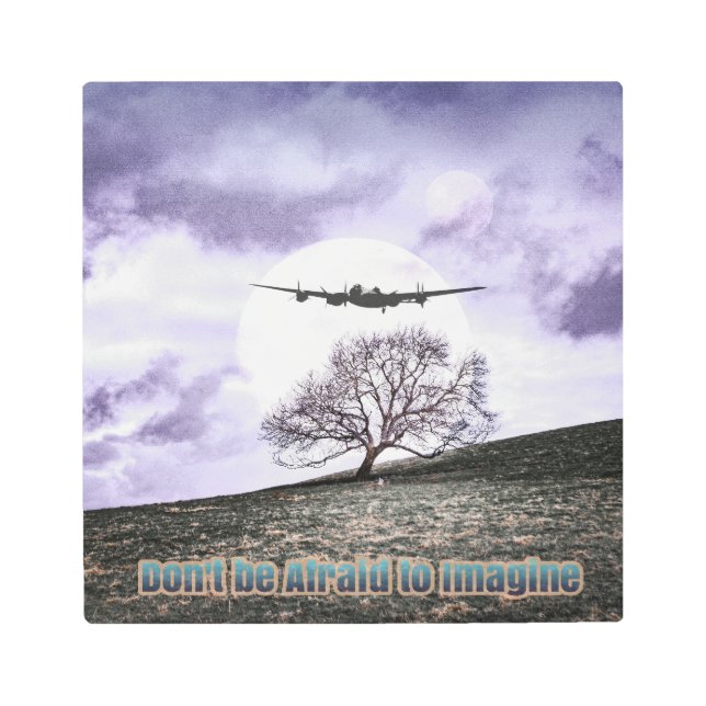 Impresión En Metal No tengas miedo de imaginarte (Anverso)