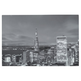 Impresión En Metal Noche de San Francisco