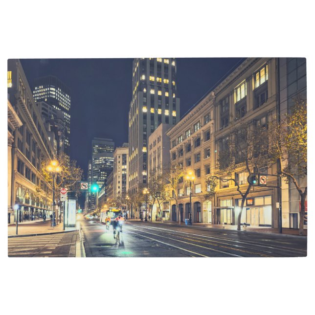 Impresión En Metal Noche de San Francisco (Anverso)