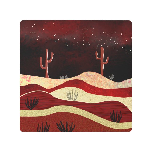 Impresión En Metal Noche del desierto (Anverso)