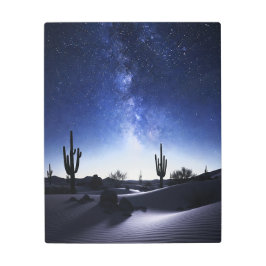Impresión En Metal Noche del Desierto con Estrellas - Estilo Starligh