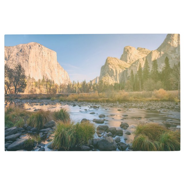 Impresión En Metal Noche en el valle de Yosemite (Anverso)