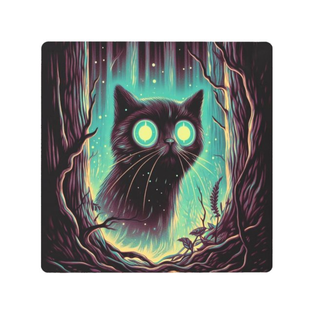 Impresión En Metal Noche enigmática (Anverso)