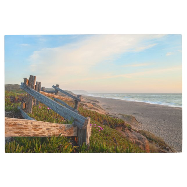 Impresión En Metal Noche Point Reyes Beach (Anverso)