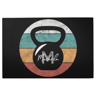 Impresión En Metal Nombre del monograma del personalizado del timbre 