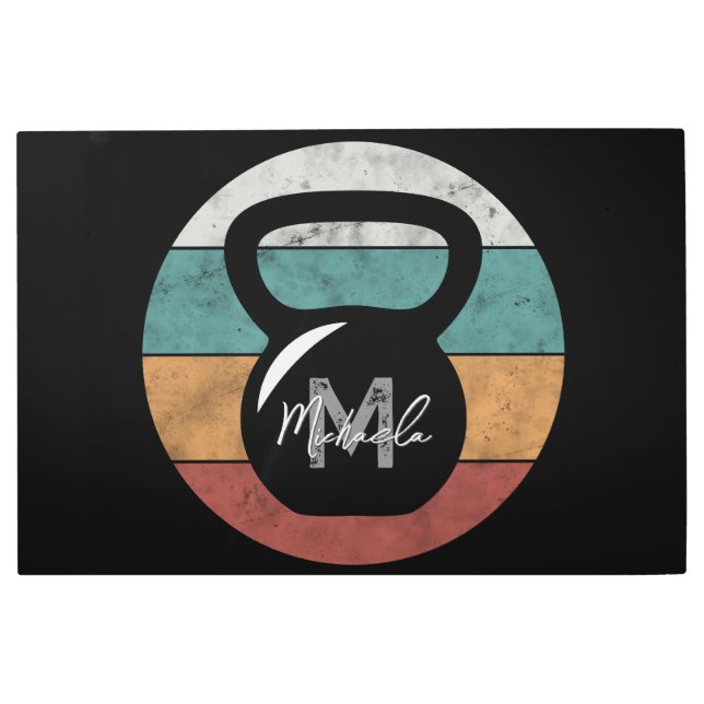 Impresión En Metal Nombre del monograma del personalizado del timbre  (Anverso)