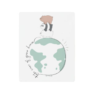 Impresión En Metal Nosotros compartimos los osos - Cuida tu casa