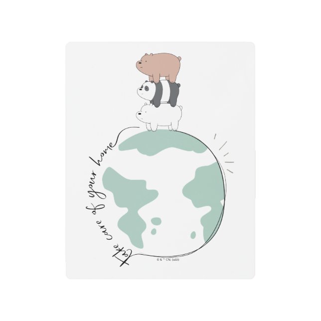 Impresión En Metal Nosotros compartimos los osos - Cuida tu casa (Anverso)