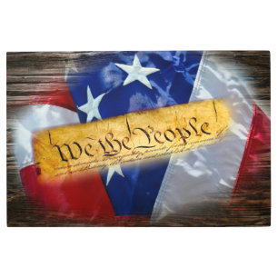 Impresión En Metal Nosotros, la bandera estadounidense del pueblo