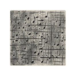 Impresión En Metal Notas musicales sobre la textura del carbón negro