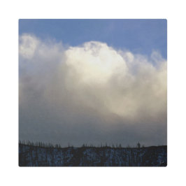 Impresión En Metal Nubes sobre el barranco