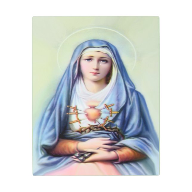 Impresión En Metal Nuestra Señora de los Dolores (Anverso)