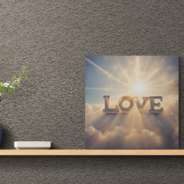 Impresión En Metal Nuestro amor es el cielo enviado