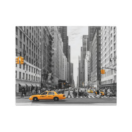 Impresión En Metal Nueva York Taxi Urban City Color Pop Photography