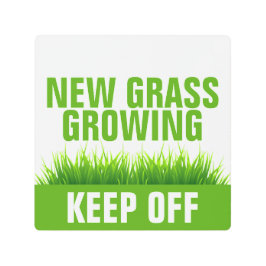 IMPRESIÓN EN METAL NUEVO CRECIMIENTO GRAVE MANTENER FUERA