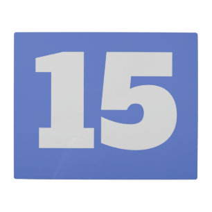 Impresión En Metal Números de casa en Metalizado, editar texto,