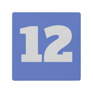 Impresión En Metal Números de casa en Metalizado, editar texto,