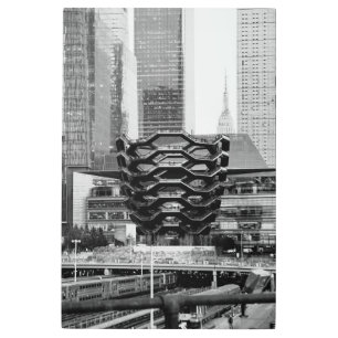 Impresión En Metal NYC blanco y negro