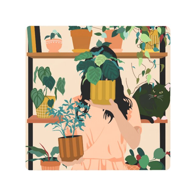 Impresión En Metal Oasis en poto (Anverso)