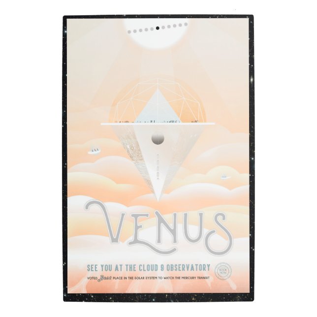 Impresión En Metal Observatorio Venus para turistas en el espacio de  (Anverso)