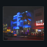 Impresión En Metal Ocean Drive Miami Beach Art Deco District de la no<br><div class="desc">#OceanDrive Miami Beach,  distrito de arte decenal en la noche</div>