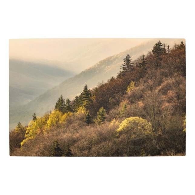 Impresión En Metal Oconaluftee Valley Overlook | Carolina del Norte (Anverso)