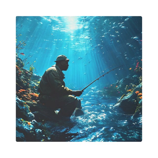 Impresión En Metal OCTURIA 16X16 pulgadas cuadrado muro Metalizado ar (Anverso)