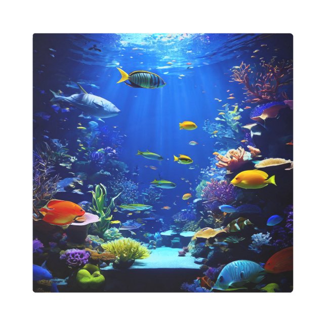 Impresión En Metal OCTURIA 16X16 pulgadas cuadrado muro Metalizado ar (Anverso)