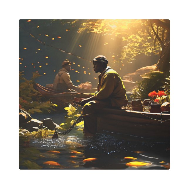 Impresión En Metal OCTURIA 16X16 pulgadas cuadrado muro Metalizado ar (Anverso)