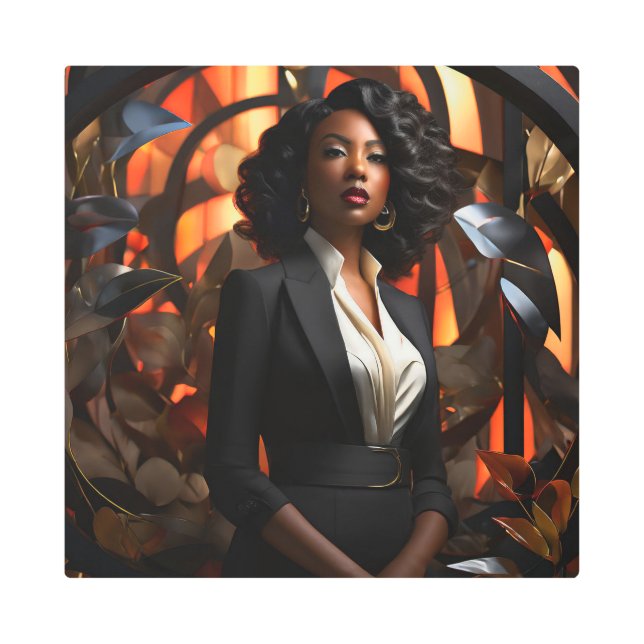 Impresión En Metal OCTURIA 16X16 pulgadas cuadrado muro Metalizado ar (Anverso)