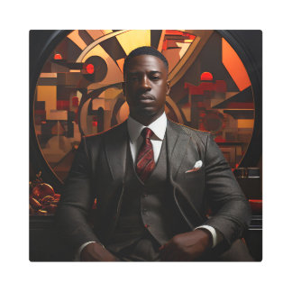 Impresión En Metal OCTURIA 16X16 pulgadas cuadrado muro Metalizado ar