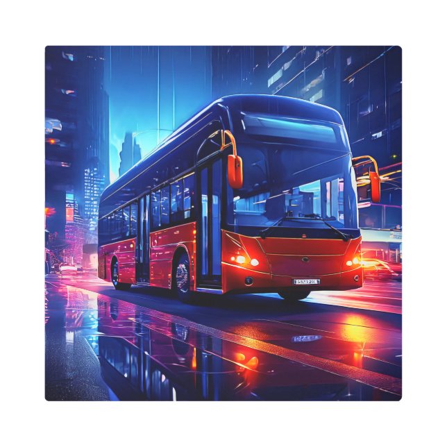 Impresión En Metal OCTURIA 16X16 pulgadas cuadrado muro Metalizado ar (Anverso)