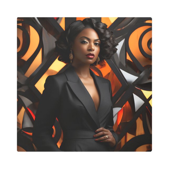 Impresión En Metal OCTURIA 16X16 pulgadas cuadrado muro Metalizado ar (Anverso)