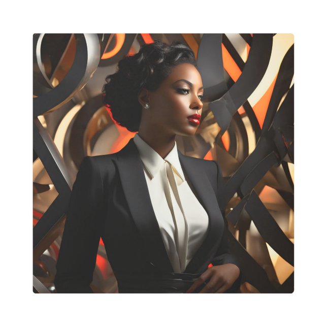 Impresión En Metal OCTURIA 16X16 pulgadas cuadrado muro Metalizado ar (Anverso)