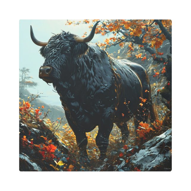 Impresión En Metal OCTURIA 16X16 pulgadas cuadrado muro Metalizado ar (Anverso)