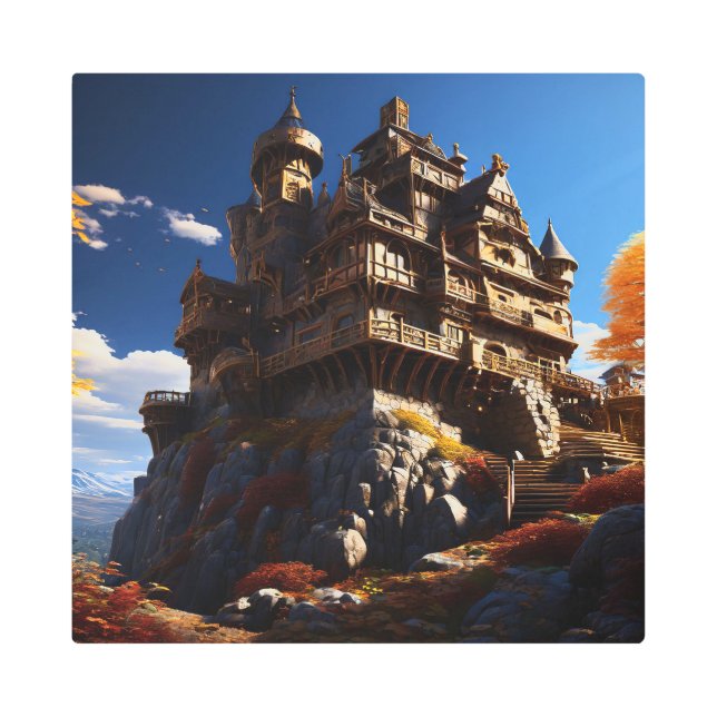 Impresión En Metal OCTURIA 16X16 pulgadas cuadrado muro Metalizado ar (Anverso)