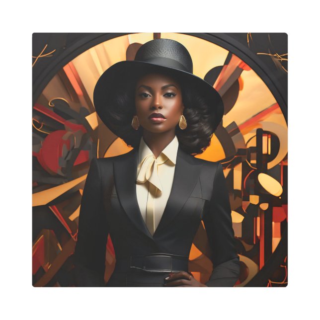 Impresión En Metal OCTURIA 16X16 pulgadas cuadrado muro Metalizado ar (Anverso)