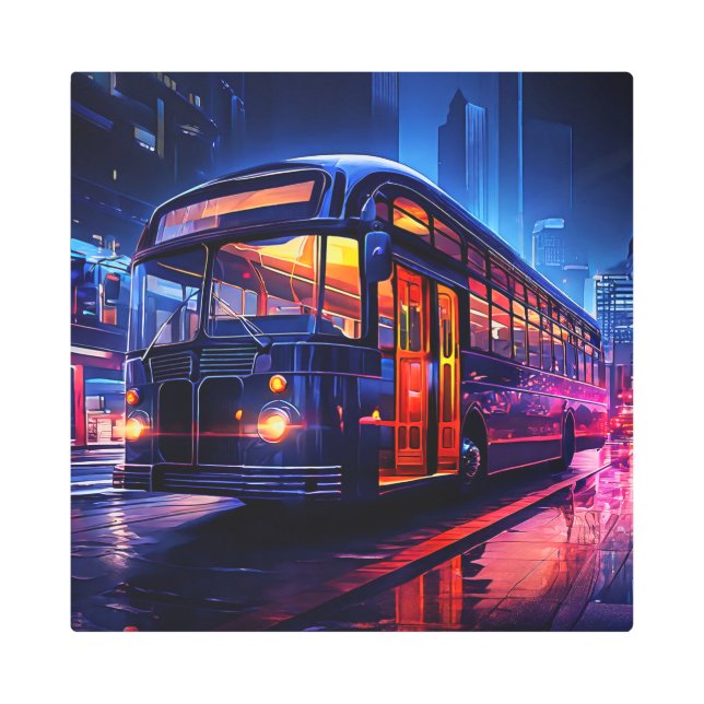 Impresión En Metal OCTURIA 16X16 pulgadas cuadrado muro Metalizado ar (Anverso)