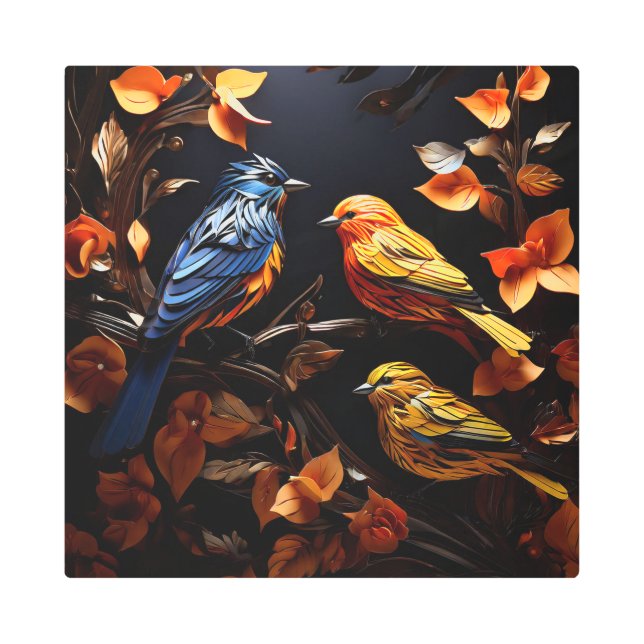 Impresión En Metal OCTURIA 16X16 pulgadas cuadrado muro Metalizado ar (Anverso)