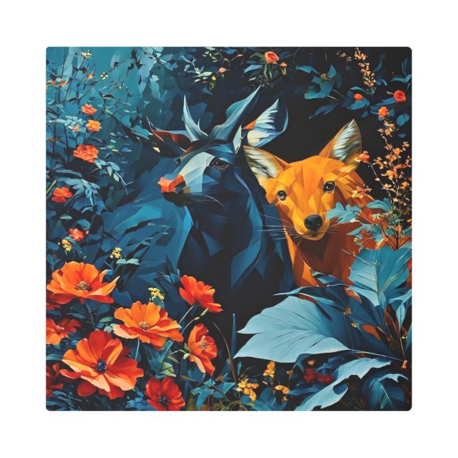 Impresión En Metal OCTURIA 16X16 pulgadas cuadrado muro Metalizado ar (Anverso)