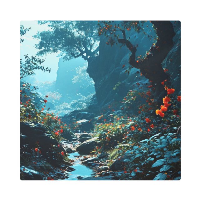 Impresión En Metal OCTURIA 16X16 pulgadas cuadrado muro Metalizado ar (Anverso)