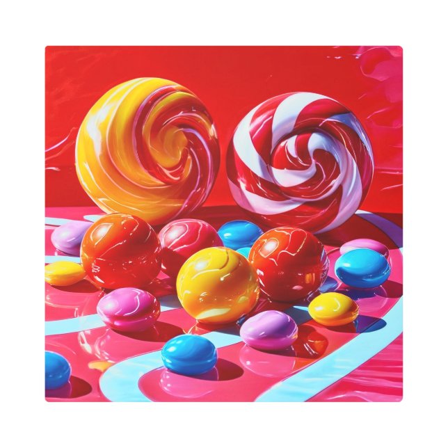 Impresión En Metal OCTURIA 16X16 pulgadas cuadrado muro Metalizado ar (Anverso)