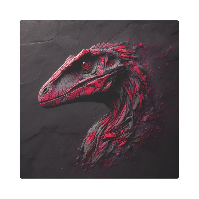 Impresión En Metal Oda a la prehistoria - El genio de la IA (Anverso)