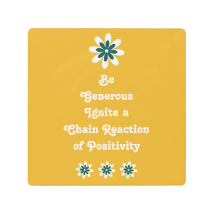 Impresión En Metal Oficina Retro Motivacional Inspirador Generoso