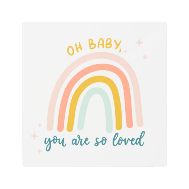 Impresión En Metal Oh Nena, Eres Tan Amado. (Anverso)