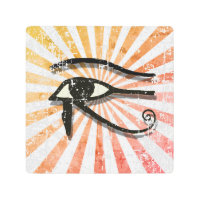 Ojo Doloroso Del Sol Retro Del Símbolo Egipcio Hor