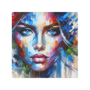 IMPRESIÓN EN METAL OJOS AZULES