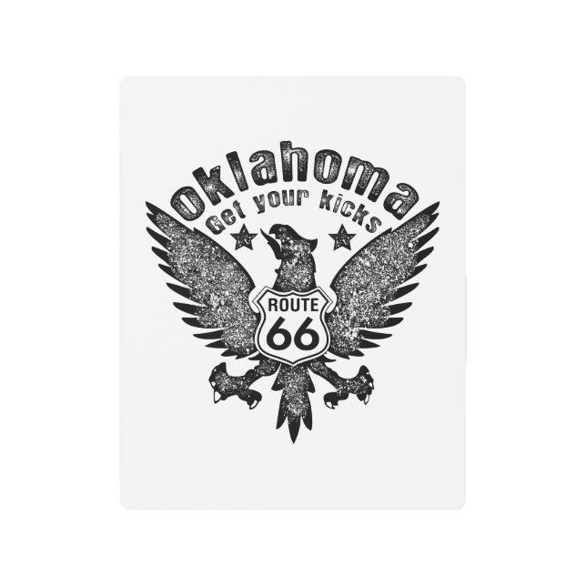 Impresión En Metal Oklahoma recibe su punzada (Anverso)