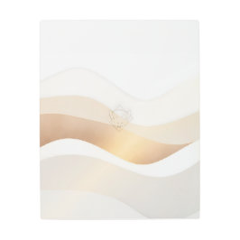 Impresión En Metal Olas del desierto calmo con esencia de Fennec | Se