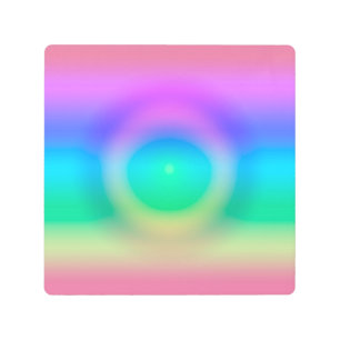 Impresión En Metal Ombre de ojos de arcoiris místico